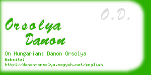 orsolya danon business card